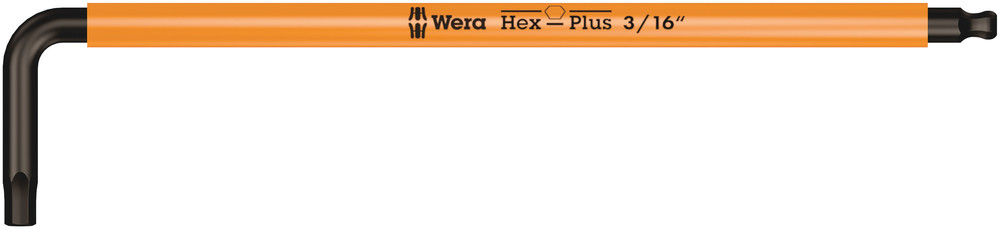 Wera 950 SPKL Stiftsleutel Multicolour, Inch Maten, 3/16 duim leuchtorange - 1 stuk(s) - 05022634001