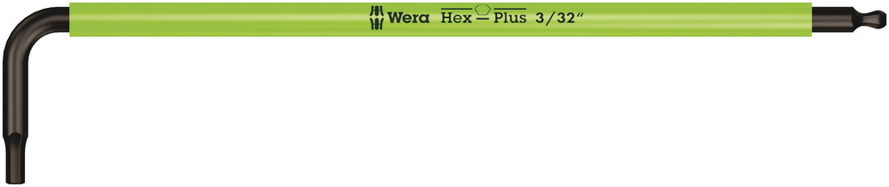 Wera 950 SPKL Stiftsleutel Multicolour, Inch Maten, 3/32 duim leuchtgrün - 1 stuk(s) - 05022631001