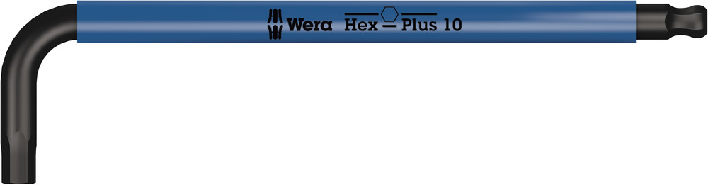 Wera 950 SPKL Stiftsleutel Multicolour, Metrisch, BlackLaser, Hex-Plus, 10.0 mm - 1 stuk(s) - 05022616001