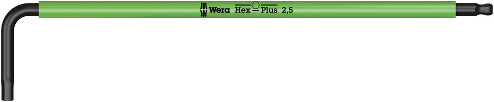 Wera 950 SPKL Stiftsleutel Multicolour, Metrisch, BlackLaser, Hex-Plus, 2.5 mm - 1 stuk(s) - 05022604001