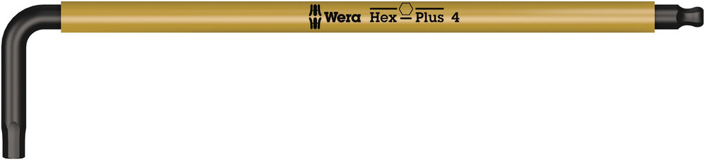 Wera 950 SPKL Stiftsleutel Multicolour, Metrisch, BlackLaser, Hex-Plus, 4.0 mm - 1 stuk(s) - 05022608001