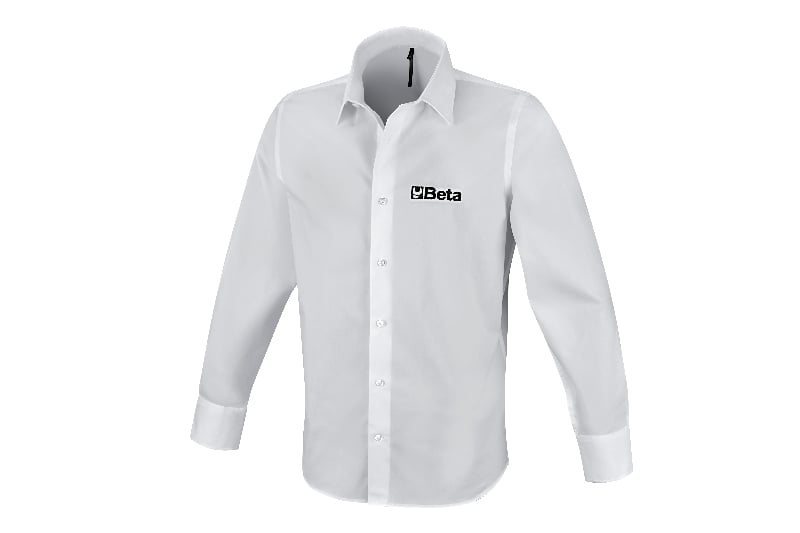 Beta 9510W Xxl-Overhemd, Lange Mouwen, Wit - 095100105