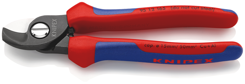 KNIPEX 95 12 165 SB Kabelschaar | Meer-Componentengrepen | Gebruineerd | 165 mm - 95 12 165 SB