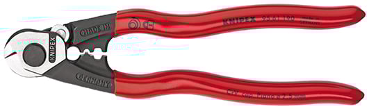 Knipex Staaldraadschaar gesmeed met kunststof bekleed 190 mm - 9561190