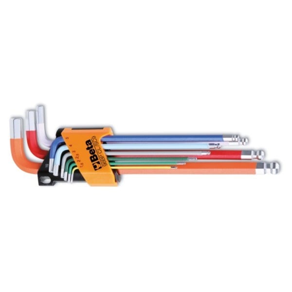 Beta 96BP-CL/SC9 9-delig set haakse zeskant stiftsleutels | gekleurd - 000961619 000961619