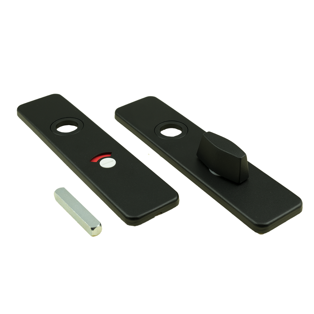 AMI Kortschild Wc 185/44 8*55 Klik Zwart 9005 Str Wc Knop Ami Groot - 739265