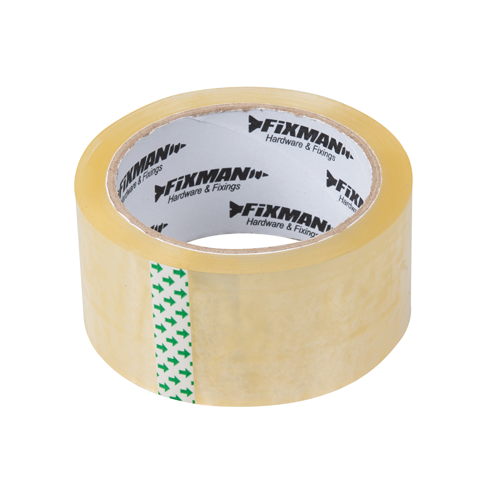 Fixman Inpaktape - Dozentape - Transparant - 48 mm x 66 meter