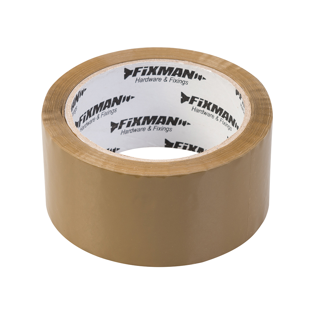 Fixman Inpaktape - Dozentape - Bruin - 48 mm x 66 meter - 6 Stuks