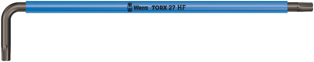 Wera 967 SXL HF TORX® Stiftsleutel Multicolour met Vasthoudfunctie, lang, TX 27 - 1 stuk(s) - 05024477001