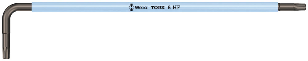 Wera 967 SXL HF TORX® Stiftsleutel Multicolour met Vasthoudfunctie, lang, TX 8 - 1 stuk(s) - 05024471001