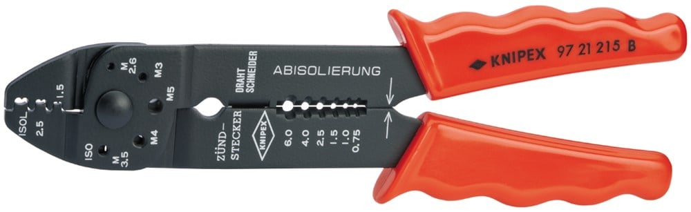 Knipex Krimptang gebruineerd met meer-componentengrepen 230 mm - 9721215B