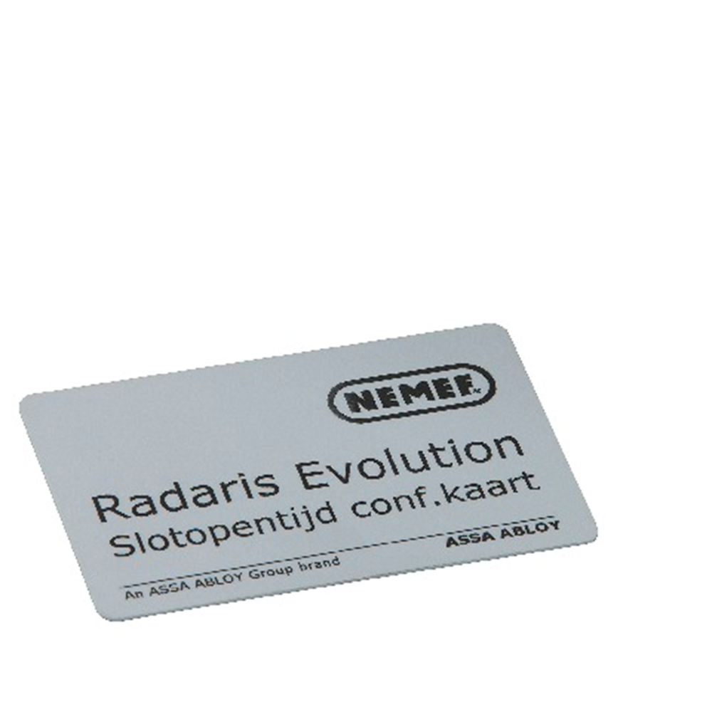 Nemef 7322 Slot-opentijd configuratiekaart radaris evolution | slot-opentijdkaart 9732200000