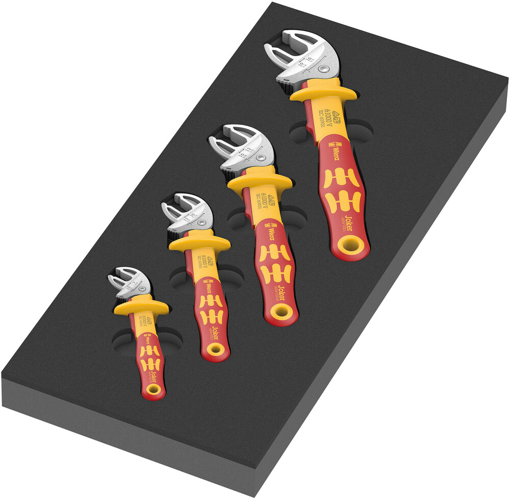 Wera 9734 Schuimrubberen Inzetstuk | Inclusief 6004 Joker VDE Set 1 | 4 stuks - 05150124001