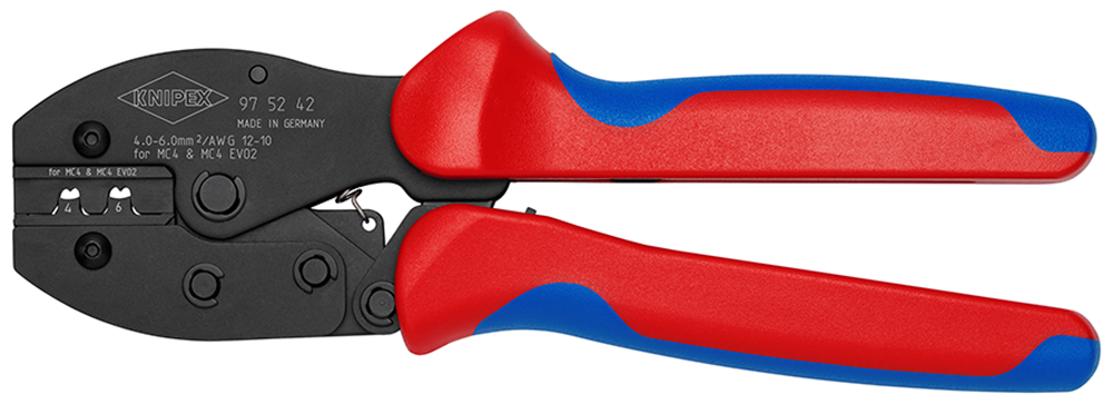 Knipex PreciForce® krimptang voor MC4/MC4 EVO 2-connectors | Antislip kunststof bekleed - 97 52 42