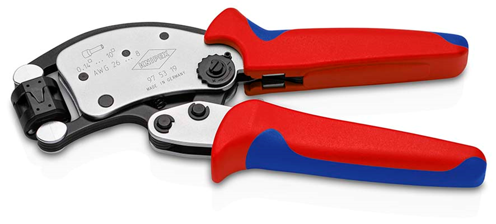 Knipex Krimptang voor adereindhulzen geïsoleerd | Meer-componentengrepen | VDE-getest - 97 53 19 SB