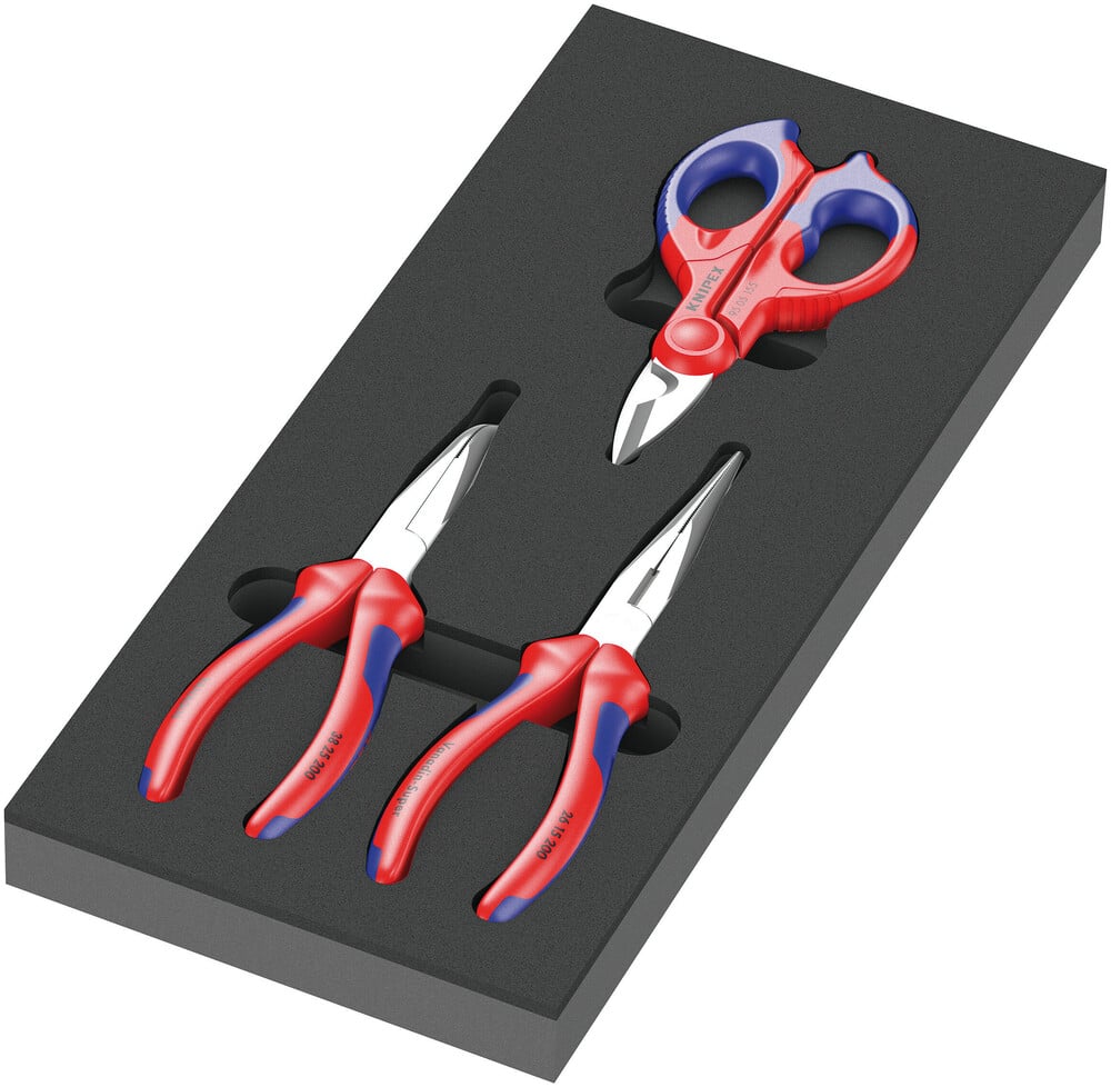 Wera 9781 Schuimrubberen inzetstuk met KNIPEX tangen Set 2 3-delig 05150181001