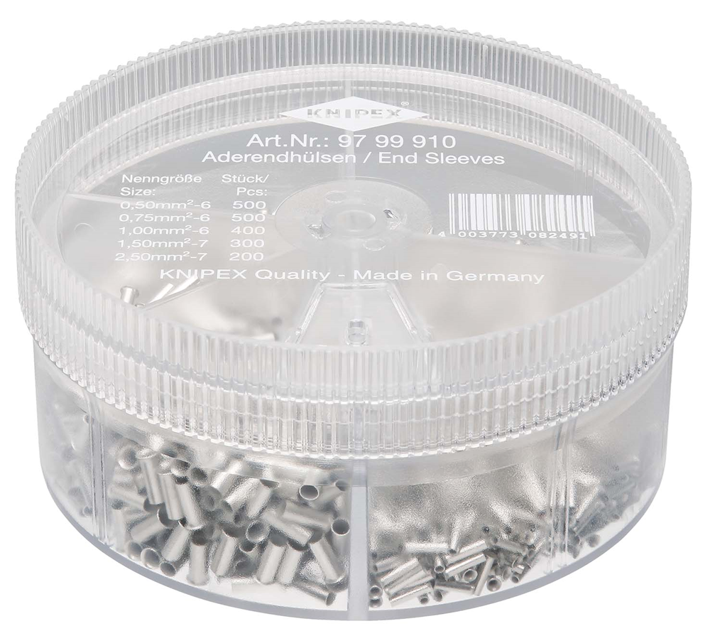 Knipex Assortimentsboxen Met Afgestripte Adereindhulzen | 5-Delig - 97 99 910