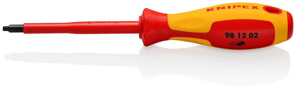 Knipex Robertson R2 schroevendraaier | Geïsoleerde meercomponenten-greep | VDE-gekeurd - 98 12 02