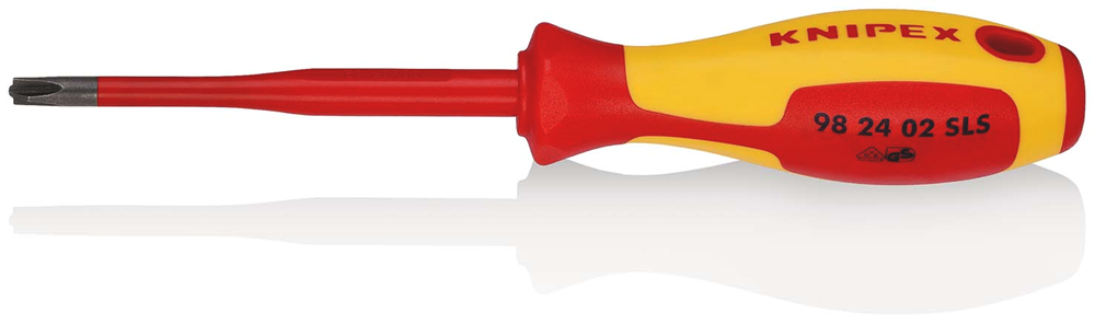 Knipex Schroevendraaier (Slim) PlusMinus Phillips® | Geïsoleerde meercomponenten-greep | VDE-gekeurd - 98 24 02 SLS