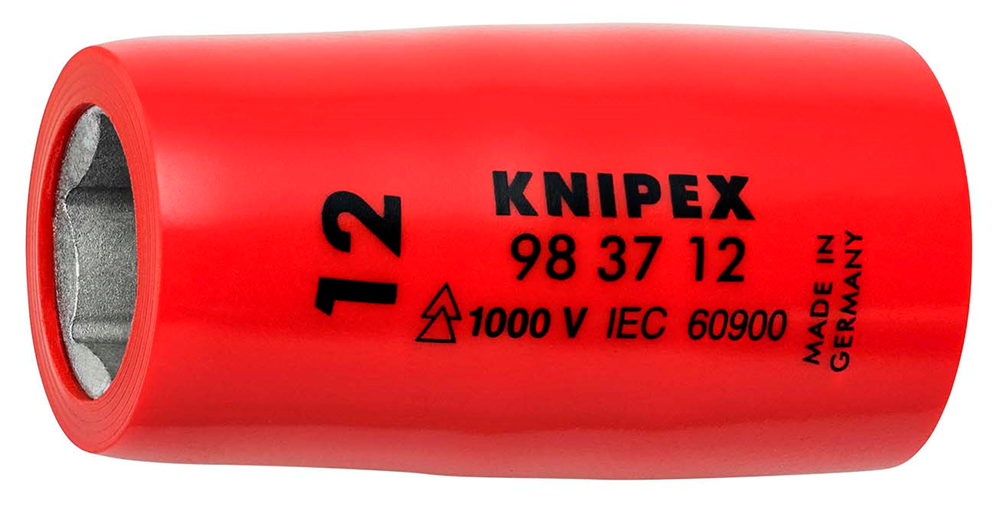 Knipex Steeksleutelinzetstuk voor zeskantschroeven | Binnenvierkant 3/8" | Lengte 44 mm - 98 37 12