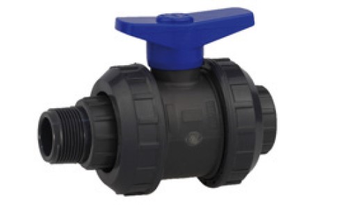 Kirchhoff PVC kogelkraan 3 4"H x 3 4"ET voor HDPE 984821055