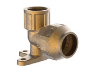 Kirchhoff Messing hoek muurplaat 20 mm x 1 2"IT klemkoppeling voor HDPE 984836155