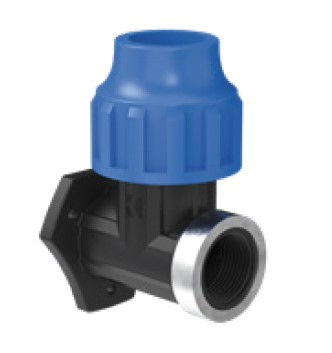 Kirchhoff PP hoek muurplaat 25 mm x 3 4"IT klemkoppeling voor HDPE 984842917