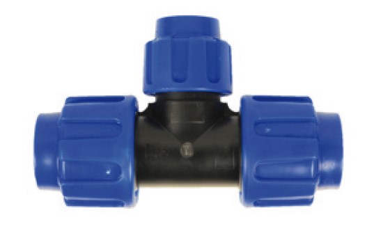 Kirchhoff PP verloopstuk T-stuk 25 mm x 20 mm x 25 mm klemkoppeling voor HDPE 984844017
