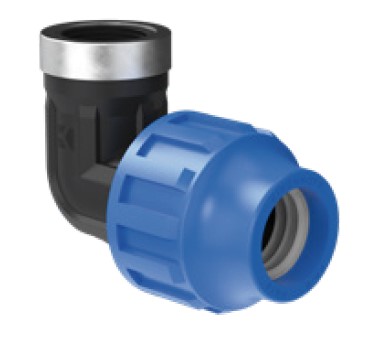 Kirchhoff PP overgangshoek 90° 32 mm x 3 4"IT klemkoppeling voor HDPE 984846417