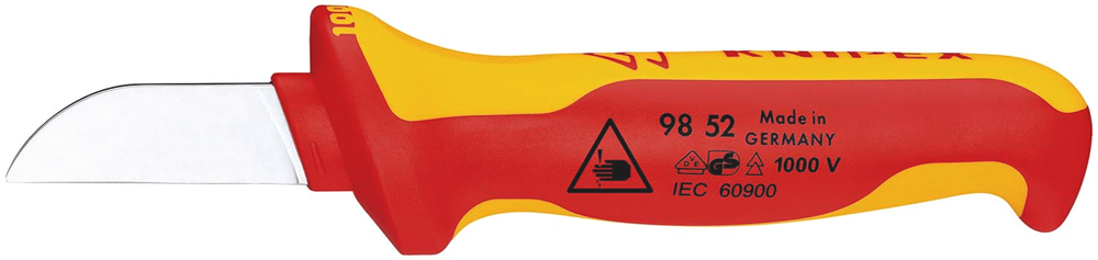 Knipex Kabelmes recht 180 mm VDE - 9852SB