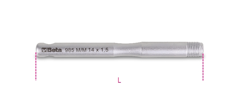 Beta Uitwendige geleider pennen voor wielmontage 985M M14X1,50 - 009850104