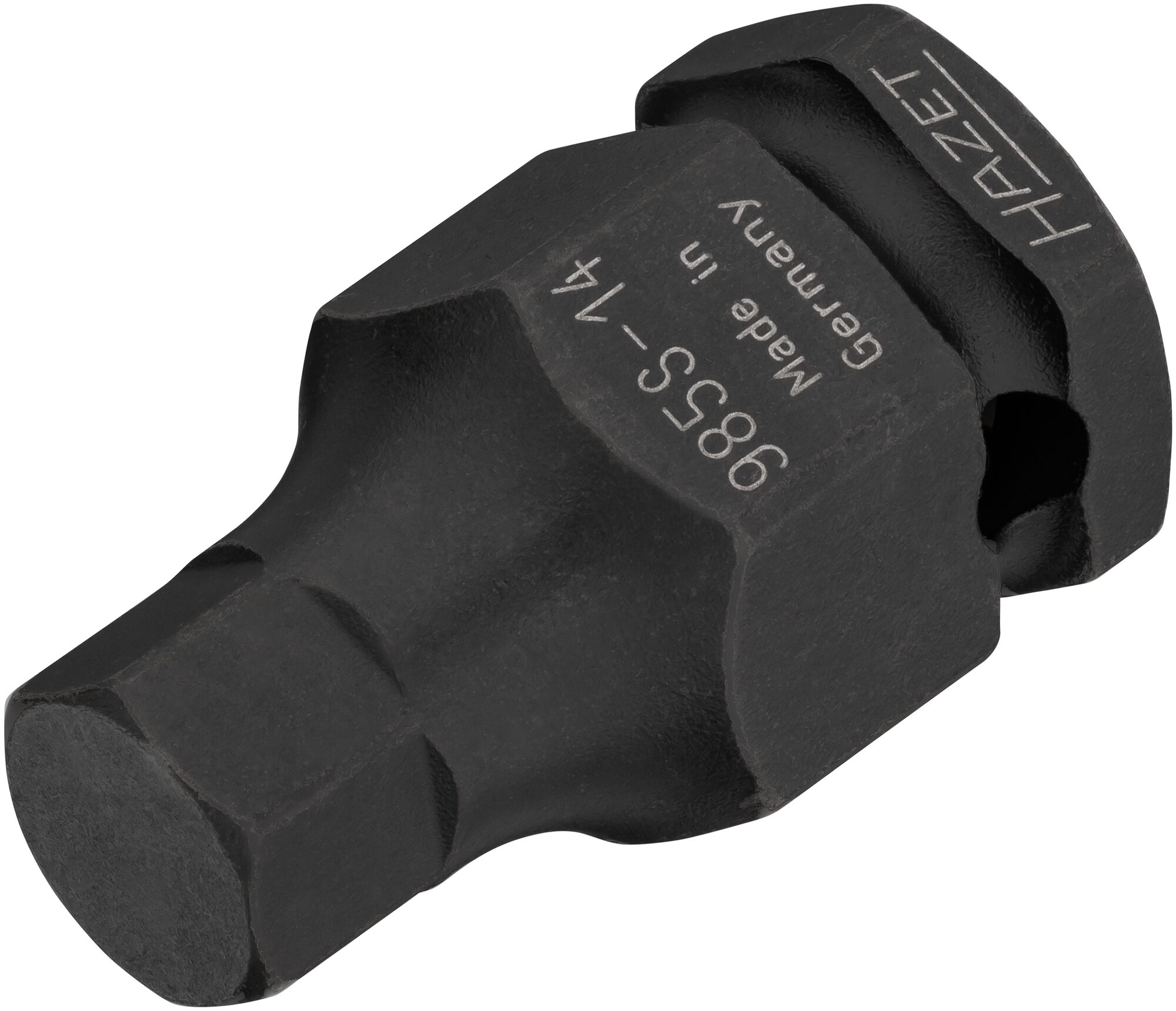 HAZET Krachtdopsleutelbit 985S-14 · 1/2 inch (12,5 mm) vierkant hol · Binnen-zeskant-profiel · SW 14 mm