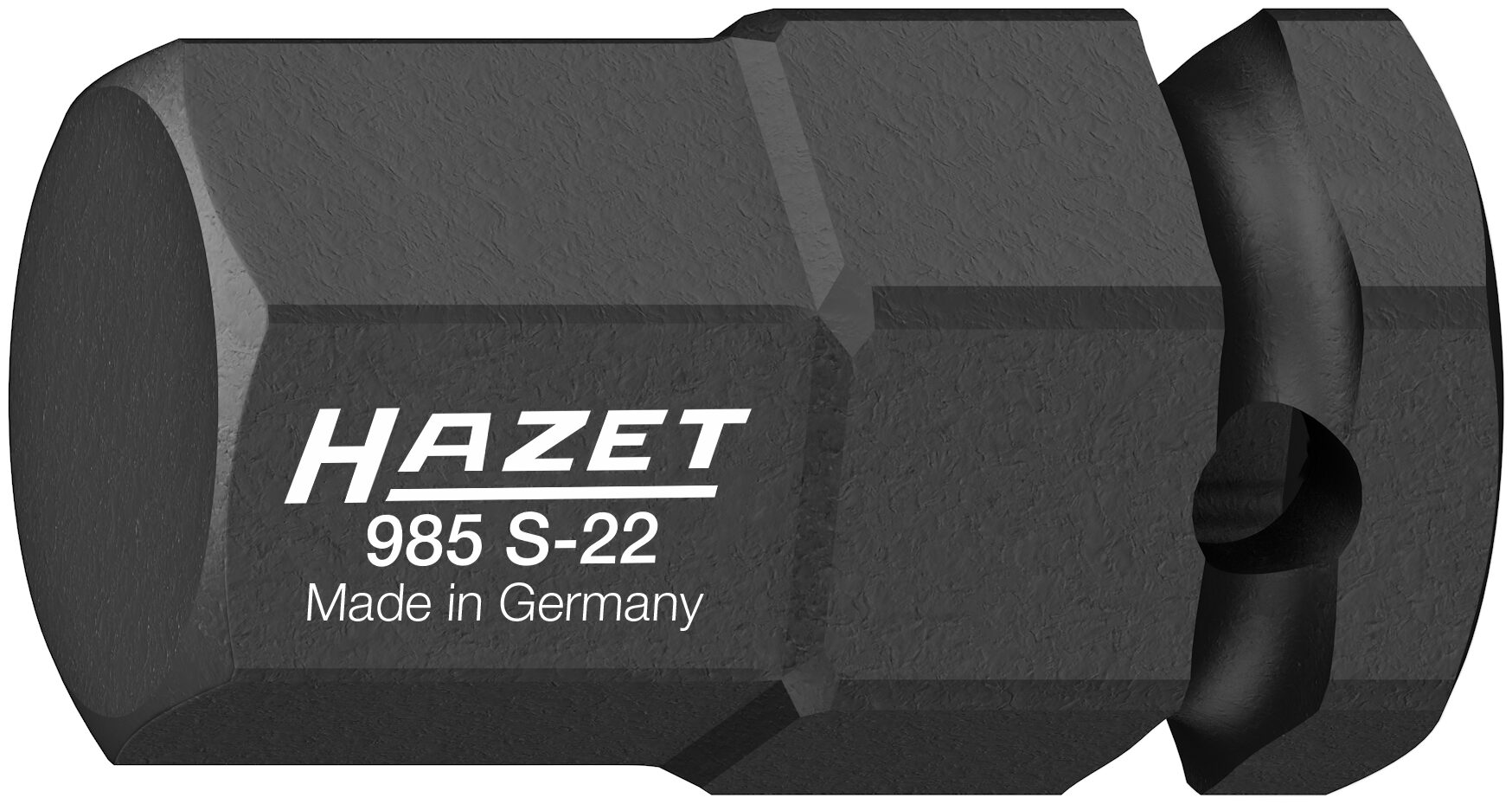 HAZET Krachtdopsleutelbit 985S-22 · 1/2 inch (12,5 mm) vierkant hol · Binnen-zeskant-profiel · SW 22 mm