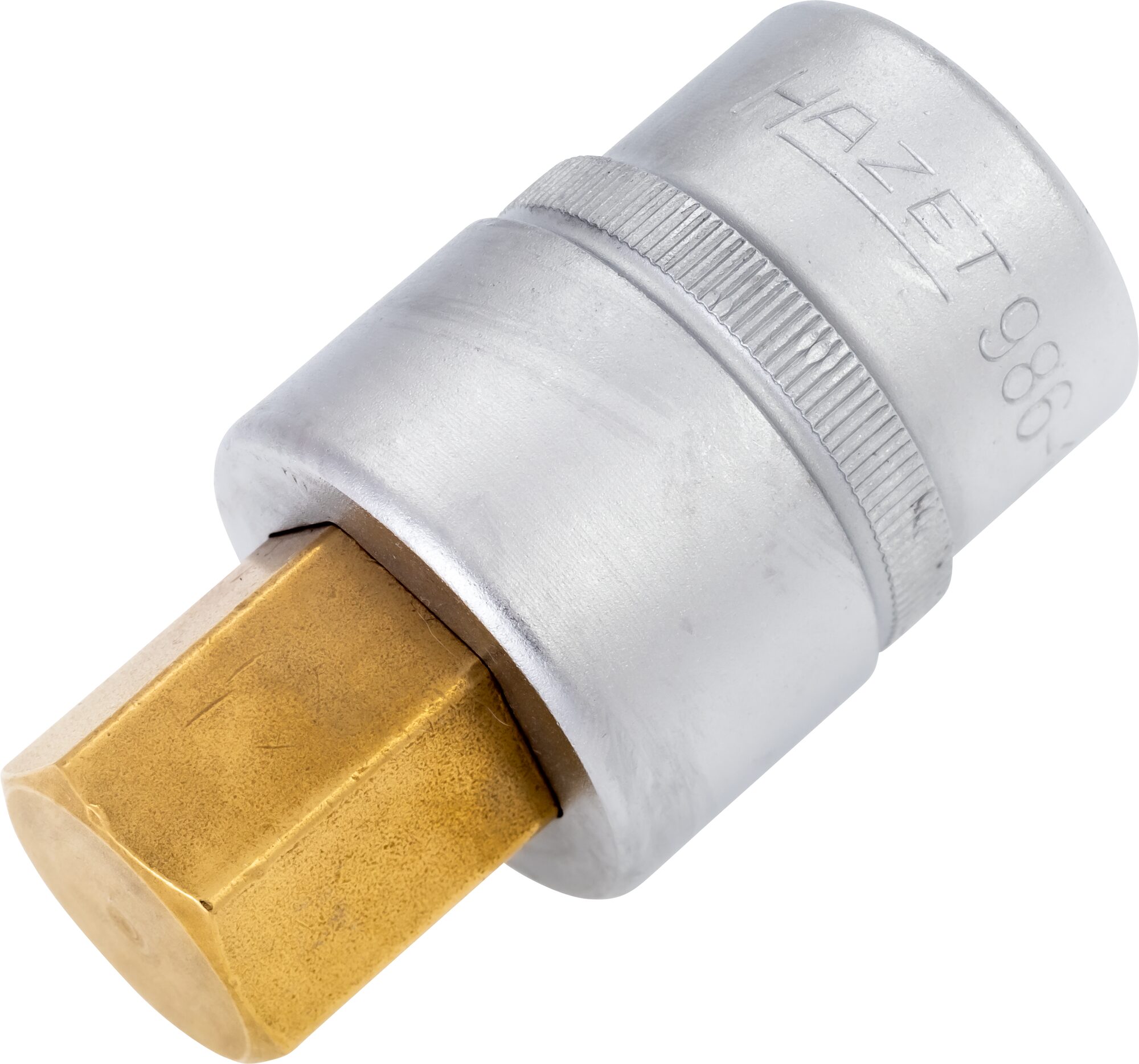 HAZET Dopsleutelbit 986-19 · 1/2 inch (12,5 mm) vierkant hol · Binnen-zeskant-profiel · SW 19 mm