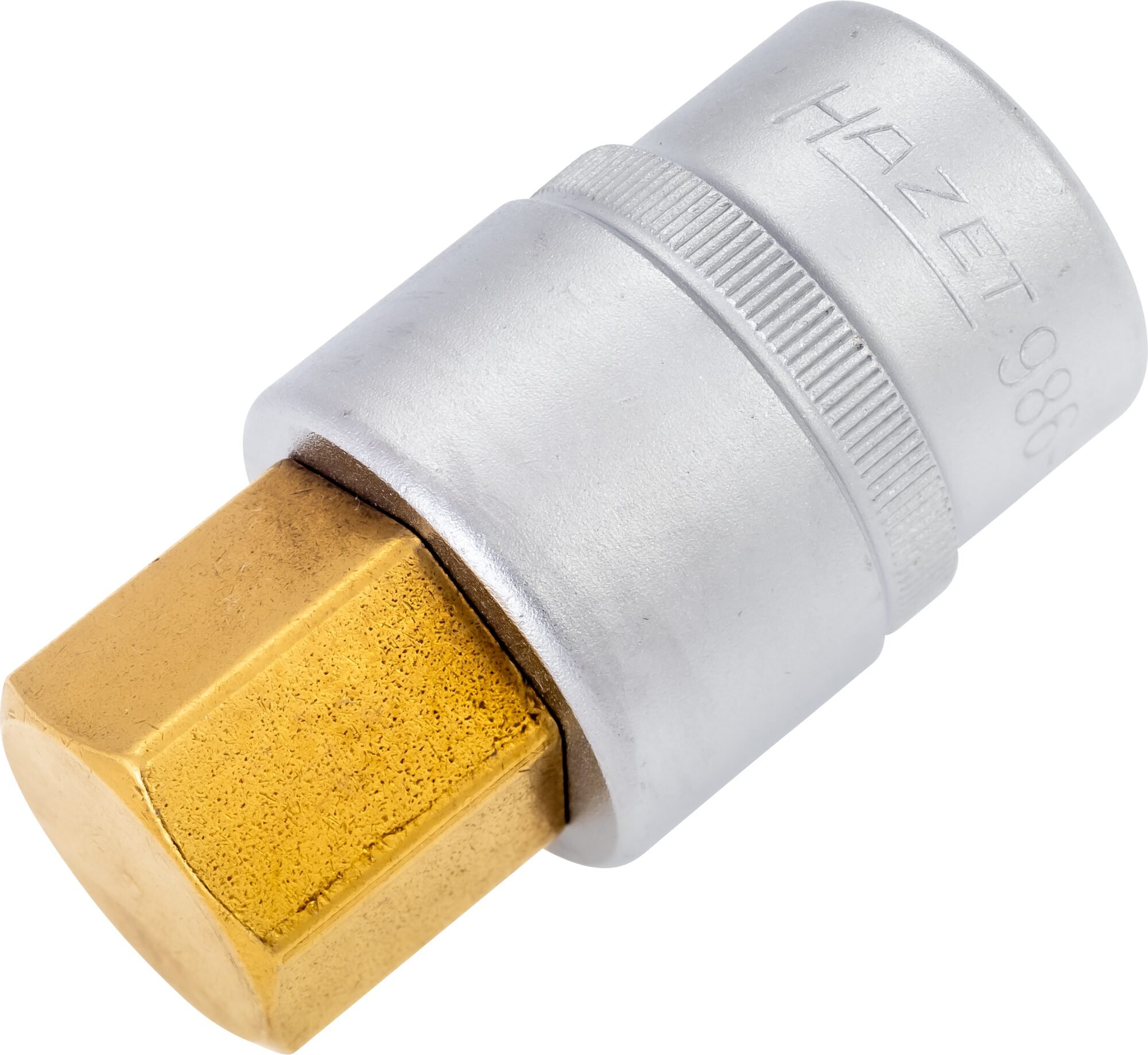 HAZET Dopsleutelbit 986-22 · 1/2 inch (12,5 mm) vierkant hol · Binnen-zeskant-profiel · SW 22 mm