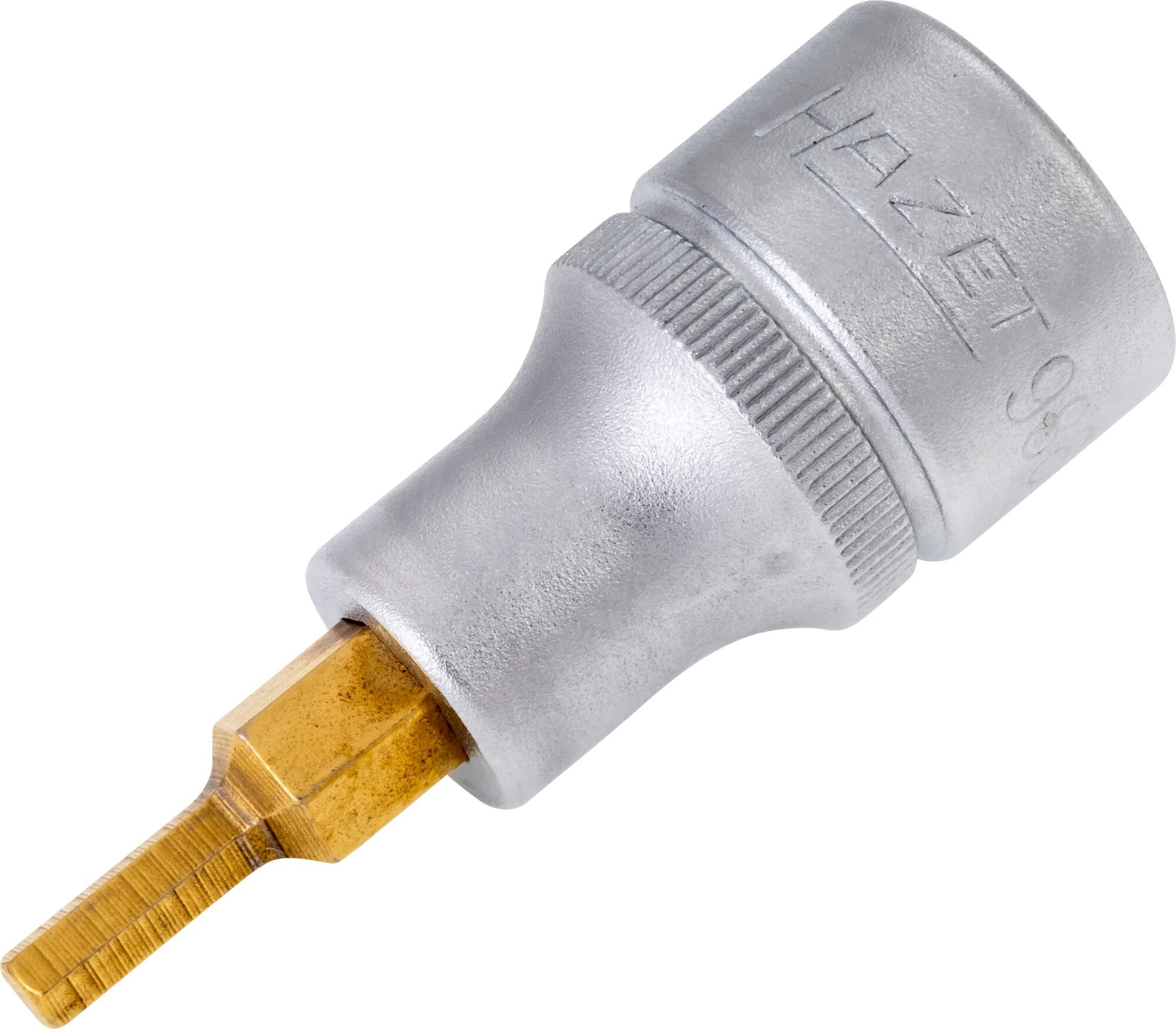 HAZET Dopsleutelbit 986-4 · 1/2 inch (12,5 mm) vierkant hol · Binnen-zeskant-profiel · SW 4 mm
