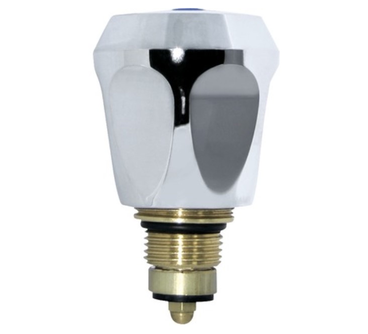 Kirchhoff Kraangreep, chroom, 3/8", met bovenste deel, markering blauw - 986141848