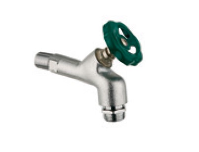 Kirchhoff Messing uitlaatklep met handwiel chroom 3 4"ET x 3 4" ET met leidingbeluchter 986196248