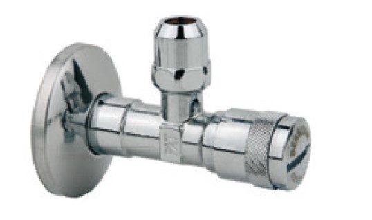 Kirchhoff BENKISER-Haakse-kraan 1 2"ET x 3 8" x 10 mmQ met filter rozet 98625175