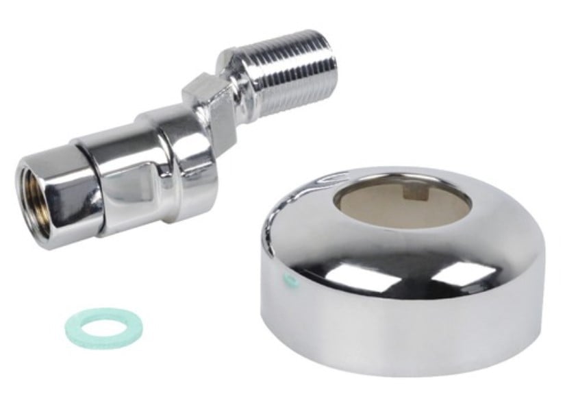 Kirchhoff Steekkabel, 1/2"ET x 1/2"IT, 17 mm, met rozet, uitschakelbaar - 986261555