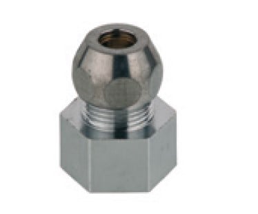 Kirchhoff Messing nippelfitting chroom 1 2"IT x 8 mm 986273048