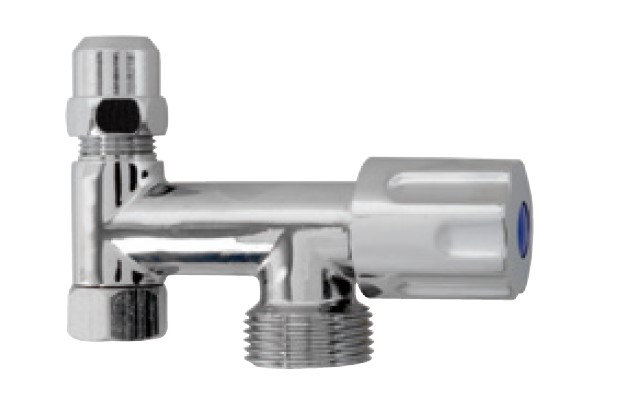 Kirchhoff Extra ventiel voor apparaataansluiting chroom 3 8"H x 3 4"ET x 3 8"I x 10 mmQ met terugslagklep 986294148