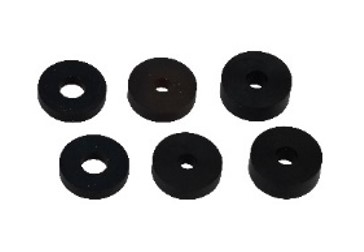 Kirchhoff Klepschijfpakking-assortiment rubber 16 x 4 x 4 5 16 x 6 x 3 16 5 x 5 x 5 mm voor bovendeel (3x2) 98697230