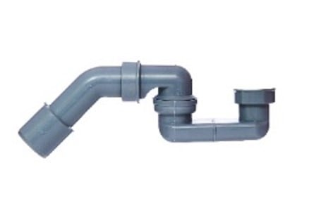 Kirchhoff ECO-SAVE kunststof sifon grijs 1 2" x 40 50 mm voor douchebak 98811149