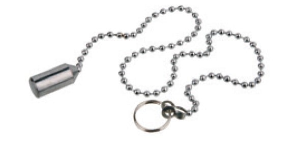 Kirchhoff Ventielketting, chroom, 400 mm, met contragewicht - 98817314