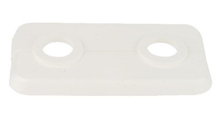 Kirchhoff PP radiator dubbele afdekplaat wit 15 x 10 mm voor 1 4" 988236555