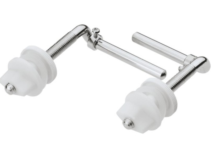 Kirchhoff RVS toiletzitting bevestiging, chroom, 25 mm, paar - 988290113