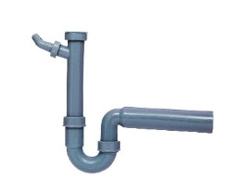 Kirchhoff ECO-SAVE kunststof spoelbak buisvormige sifon grijs 1 2" IG x 50 mm met 3 4" apparaataansluiting 98831449