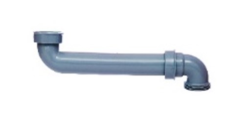 Kirchhoff ECO-SAVE kunststof ruimtebesparende gootsteenafvoerbocht grijs 1 2" IT x 290 mm x 1 2" ET 98833849