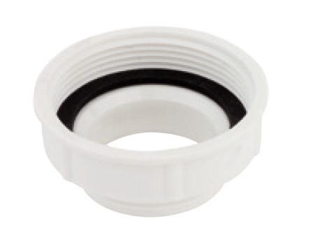 Kirchhoff Kunststof afstandsring, wit, 2" IT x 1 1/2" ET, voor sifon - 988377055